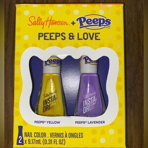 Sally Hansen Insta-Dri Nail Polish/Color Set-Peeps & Love-Yellow & Lavender